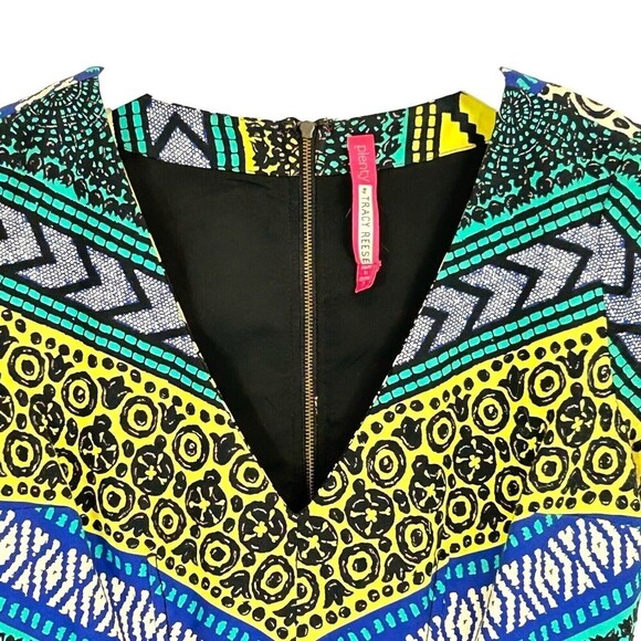 Plenty by Tracy Reese Anthropologie Dress  Size 2 Multi Color New Moon Tribal - Picture 4 of 10